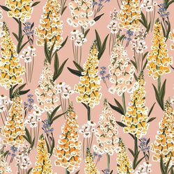 Vintage Foxgloves in Cameo Pink