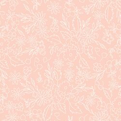 Floral Sketch in Rose