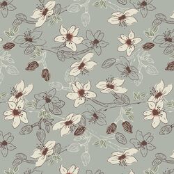 Almond Floral in Misty Fields