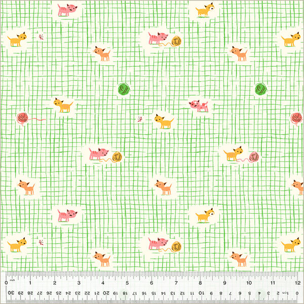Kitten Plaid in Green