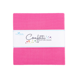 Confetti Cotton 10" Square Pack in RIley Hot Pink