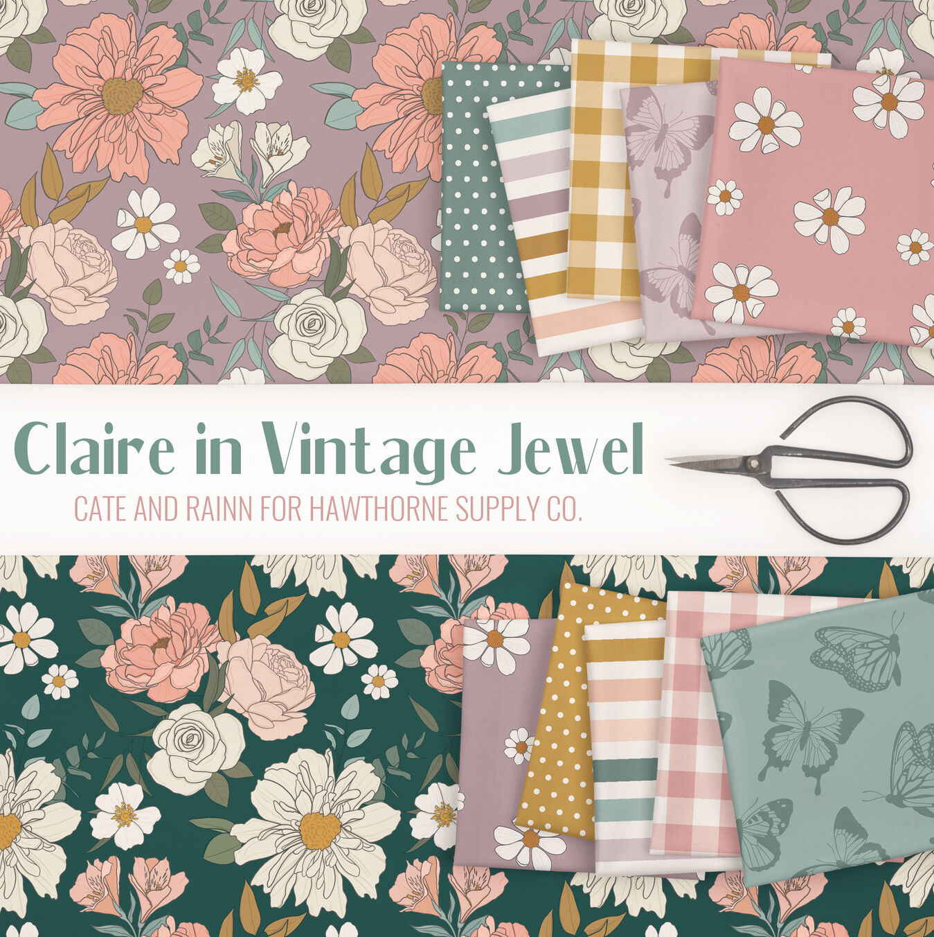 Claire in Vintage Jewel Poster Image