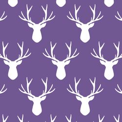 Stag Silhouette in Ultra Violet