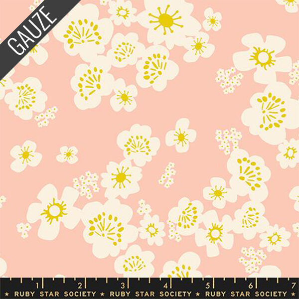Hana Double Gauze in Peach Blossom