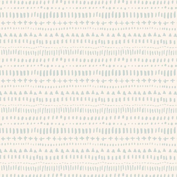 Sketchy Tribal in Light Dusty Teal