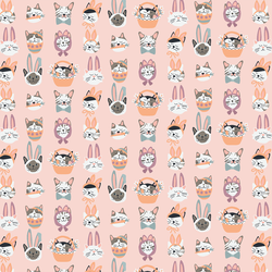Little Easter Cats in Pink