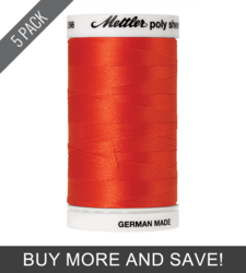 Red Pepper (2596-1304) - Poly Sheen - 875 Yards (5 Pack)