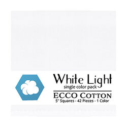 Ecco Cotton 5" Square Pack in White Light