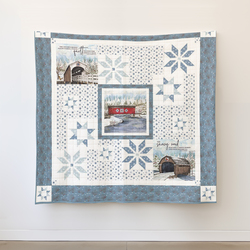 Snowflakes Over Covered Bridges Quilt Kit