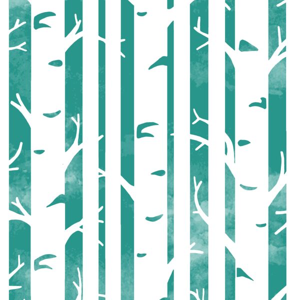 Big Birches in Jade