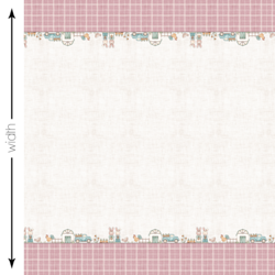 Farm Double Border in Purple