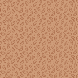 Leaves in Cinnamon on Light Mahogany