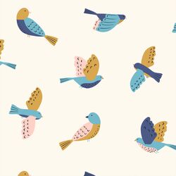 Large Birds in Cream