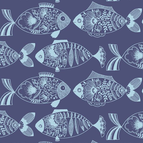 Fresh Catch in Indigo Breeze