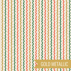 Ribbon Stripe in Cream Metallic
