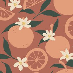 Large Orange Blossom in Red Clay