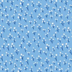 Park Flowers in Baby Blue