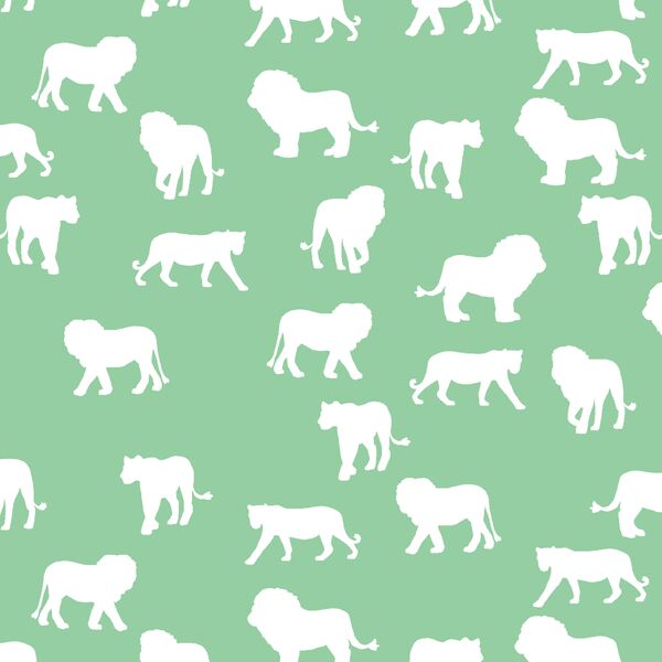 Lion Silhouette in Sprout