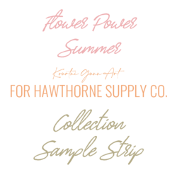 Flower Power Summer Sample Strip