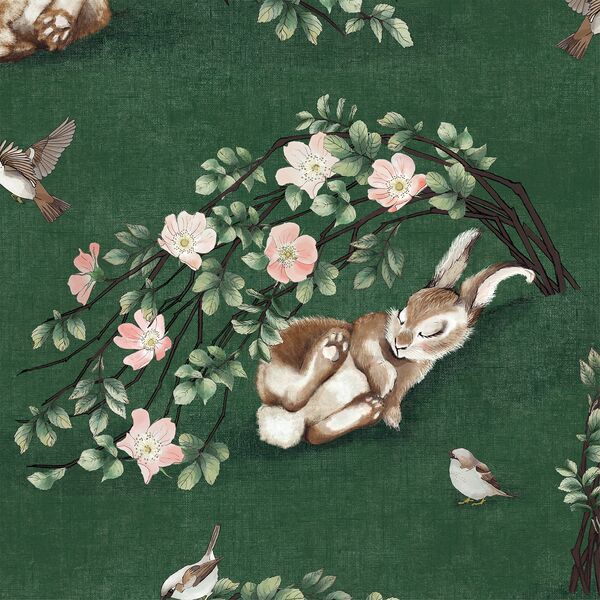 Large Briar Bunny in Arbor Green