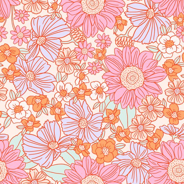 Large Blooming Summer in Bubblegum