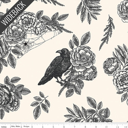 Floral Raven Wideback in Cream