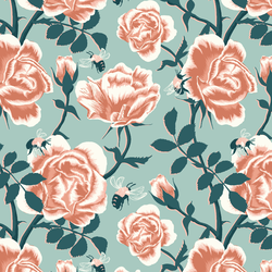 Climbing Roses in Menthe