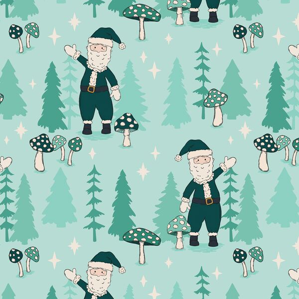 Santa Claus in Crystal Aqua