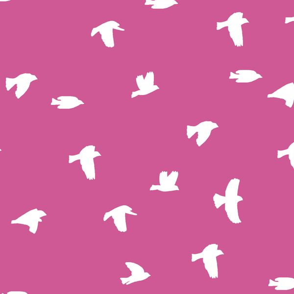 Flock Silhouette in Petunia
