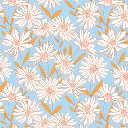 Daisy Fields in Autumn Sky