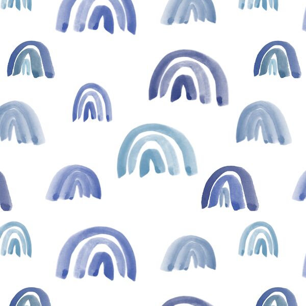 Scattered Rainbows in Blue Sky