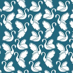 Swan Silhouette in Topaz