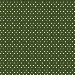 Winter Polka Dots in Evergreen