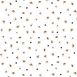 Petal Dot in White