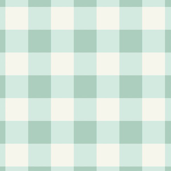 Large Springtime Gingham in Robins Egg Blue
