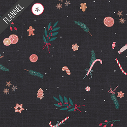 Christmas Potpourri Flannel in Wintertale