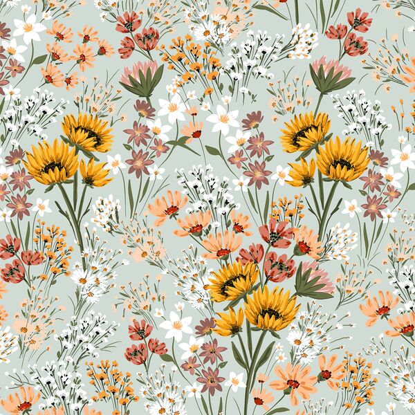 Vintage Bouquet in Light Green