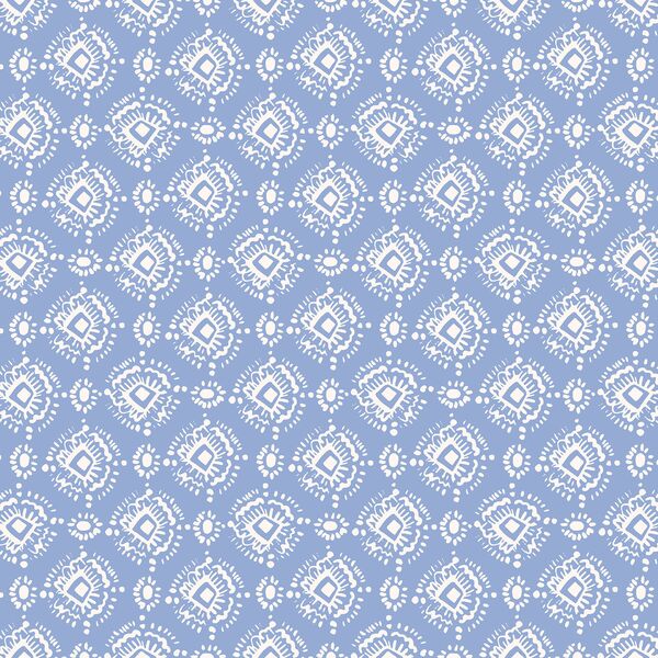 Ikat in Cornflower