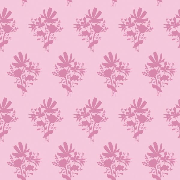 Silhouette Bouquet in Rose Pink