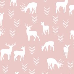 Deer Silhouette in Blush