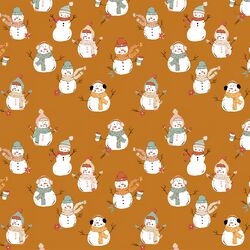 Snowman in Mustard