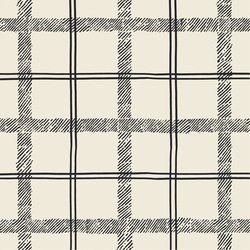 Large Textured Tartan in Cream