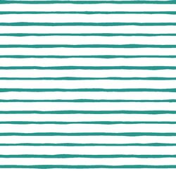 Artisan Stripe in Jade on White