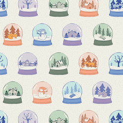 Snowglobes Scenes in Swirling
