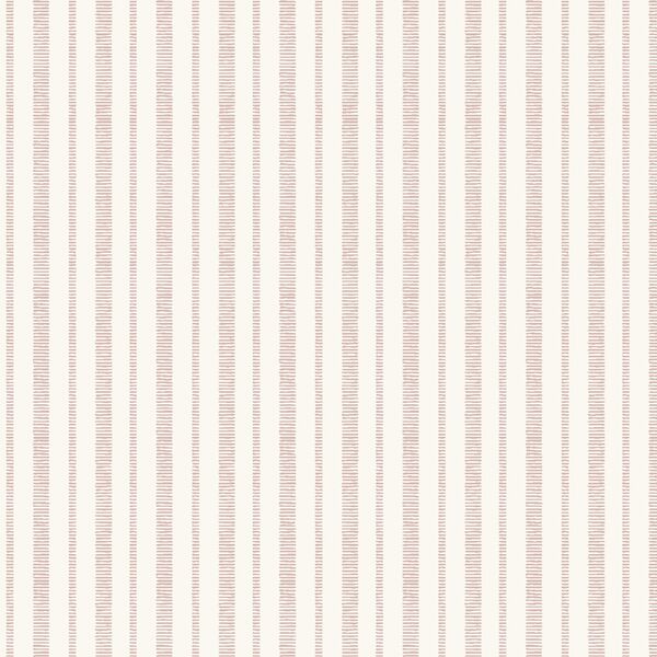 Stacked Stripe in Dusty Rose Pink on Ivory