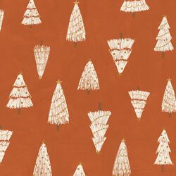 Christmas Trees in Brushed Rust Red