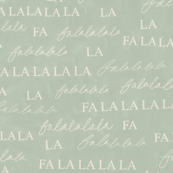 Falalala in Brushed Mint Green