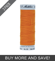Pumpkin (9146-0122) - Cordonnet 30wt Polyester - 55 Yards (3 Pack)