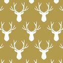 Stag Silhouette in Gold