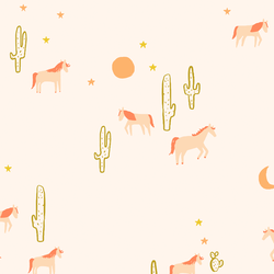 Mustang Desert in Moonrise